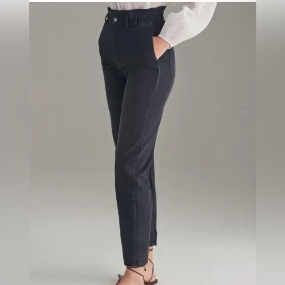 Pilcro‎ by Anthropologie Paperbag Boyfriend Jeans Ultra High-Rise Black Size 30